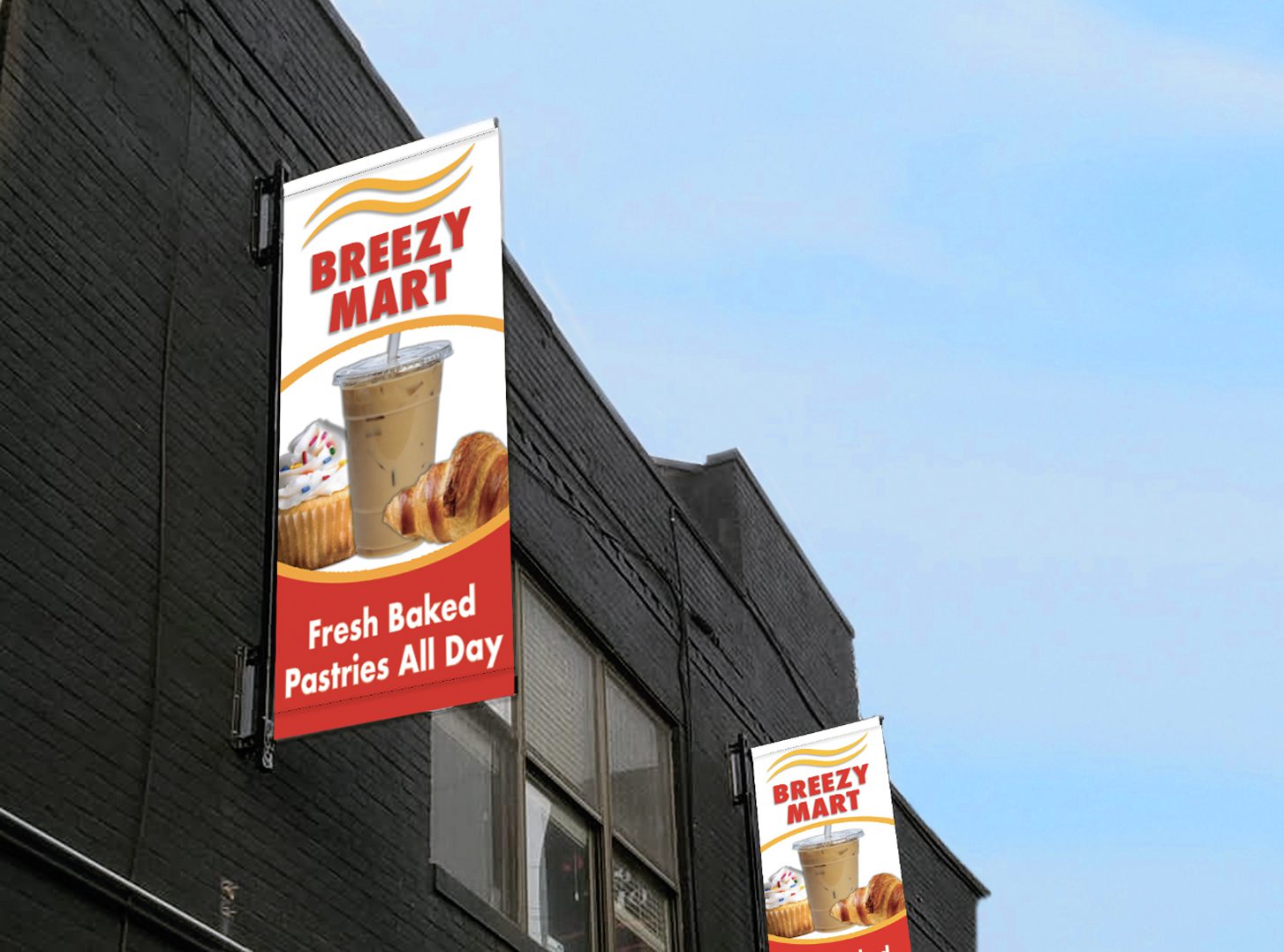 new sky building banner
